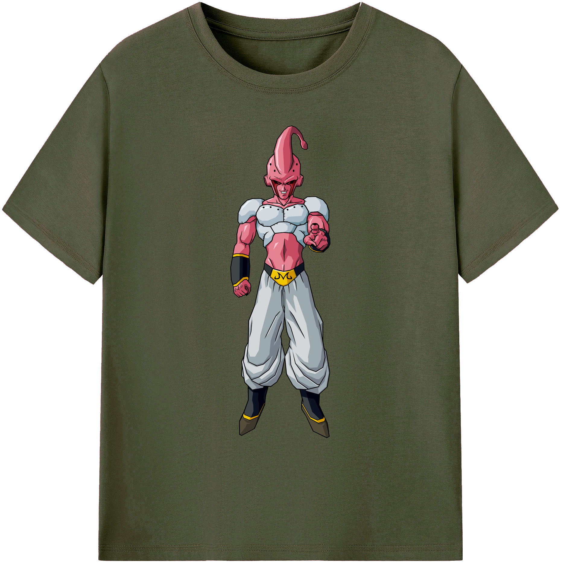 （画像用） ドラゴンボール 魔人ブウ DRAGON BALL Majin Buu 綿100％ メンズ半袖Tシャツ｜肌触りやわらか＆通気性